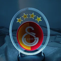 Galatasaray Loqolu LED İşıqlı Futbol Dekoru – Rəsmi Komanda Dizaynı thumbnail