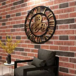Dəmir Divar Saatı – Retro LOFT Dizayn thumbnail